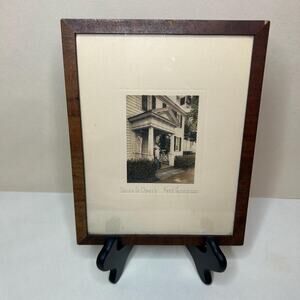 Antique Fred Thompson Hand-Colored Photograph "Going To Church" Framed Print